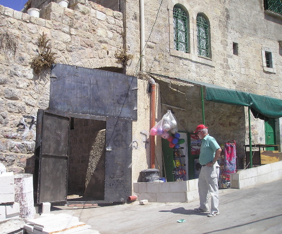 iron gates blocking the archways of  the entrances