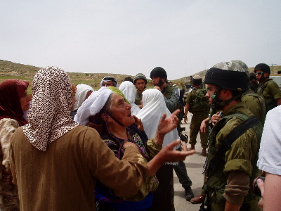 Village women protesting