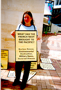 What has the French navy brought to the Pacific?